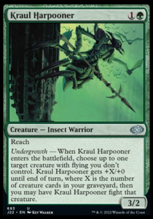 (683) Magic The Gathering Jumpstart 2022 Single: Kraul Harpooner Uncommon