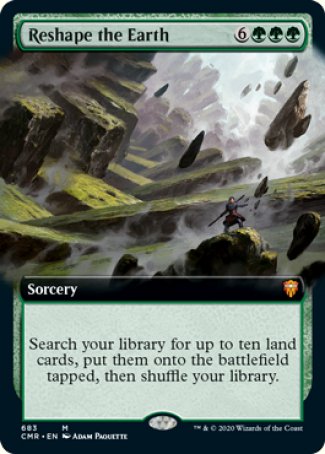 (683/361) Magic The Gathering Commander Legends: Extras Single: Reshape the Earth Mythic
