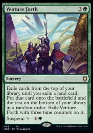 (683) Magic The Gathering Commander Legends: Battle for Baldur's Gate: Extras Single: Venture Forth (V.1) Rare