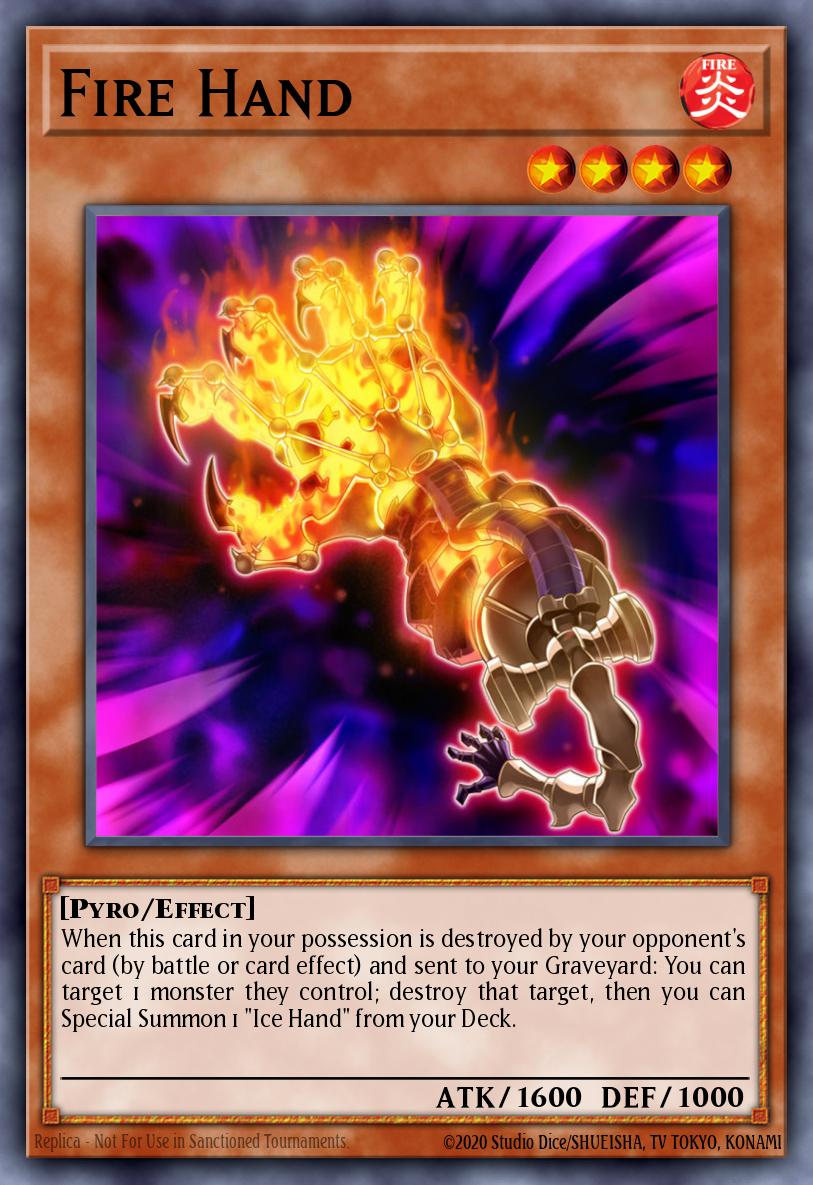 (224) YuGiOh TCG RA04: Quarter Century Stampede Single: Fire Hand (V.1 - Platinum Secret Rare) Platinum Secret Rare