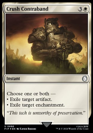 (686) Magic The Gathering Universes Beyond: Fallout: Extras Single: Crush Contraband Uncommon