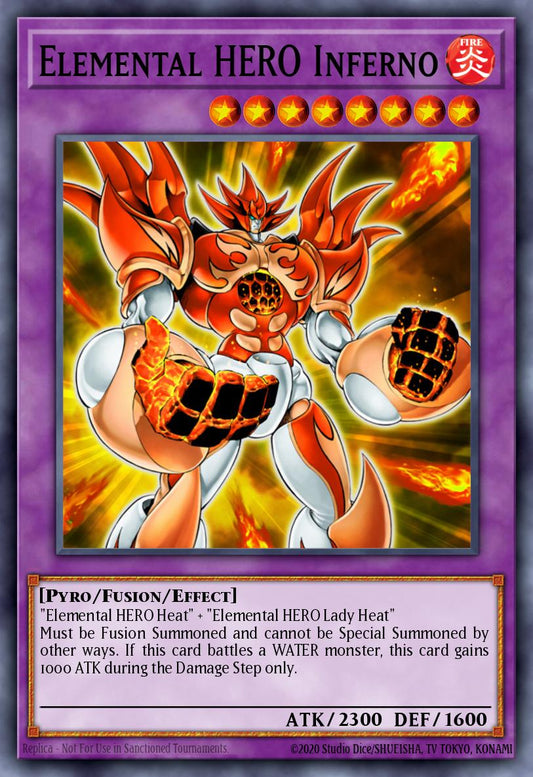 (010) YuGiOh TCG PP02: Premium Pack 2 Single: Elemental HERO Inferno  Secret Rare