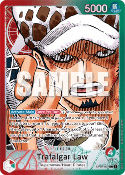 (002) One Piece TCG OP01: Romance Dawn Single: Trafalgar Law (OP01-002) (V.2) Alternate Art