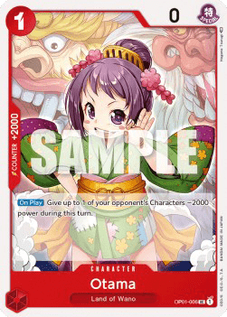 (006) One Piece TCG OP01: Romance Dawn Single: Otama (OP01-006) Uncommon