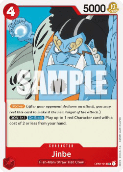 (014) One Piece TCG OP01: Romance Dawn Single: Jinbe (OP01-014) Uncommon