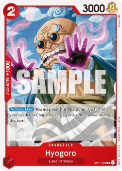 (020) One Piece TCG OP01: Romance Dawn Single: Hyogoro (OP01-020) Common