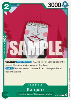 (038) One Piece TCG OP01: Romance Dawn Single: Kanjuro (OP01-038) Common
