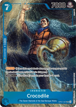 (067) One Piece TCG OP01: Romance Dawn Single: Crocodile (OP01-067) (V.2) Alternate Art