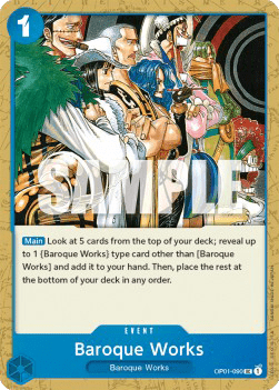 (090) One Piece TCG OP01: Romance Dawn Single: Baroque Works (OP01-090) Uncommon