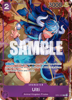 (093) One Piece TCG OP01: Romance Dawn Single: Ulti (OP01-093) (V.2) Alternate Art