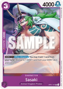 (101) One Piece TCG OP01: Romance Dawn Single: Sasaki (OP01-101) Uncommon