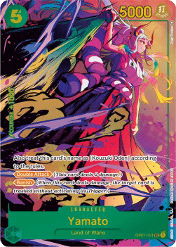 (121) One Piece TCG OP01: Romance Dawn Single: Yamato (OP01-121) (V.2) Alternate Art