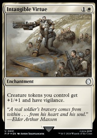 (691) Magic The Gathering Universes Beyond: Fallout: Extras Single: Intangible Virtue Holo Uncommon