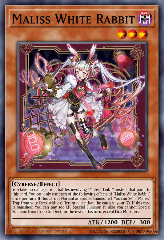 (122) YuGiOh TCG MP25: 2025 Mega-Pack Tin Single: Maliss P White Rabbit  Secret Rare