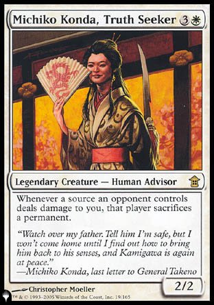 (019) Magic The Gathering The List Single: Michiko Konda, Truth Seeker Rare