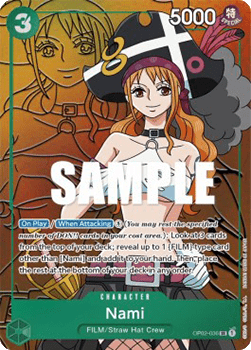 (036) One Piece TCG OP02: Paramount War Single: Nami (OP02-036) (V.2) Alternate Art