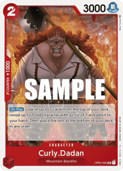 (005) One Piece TCG OP02: Paramount War Single: Curly.Dadan (OP02-005) Uncommon
