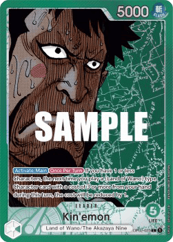 (025) One Piece TCG OP02: Paramount War Single: Kin´emon (OP02-025) (V.2) Alternate Art