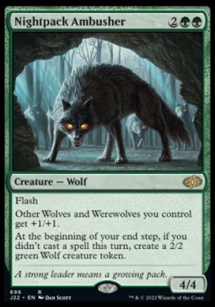 (696) Magic The Gathering Jumpstart 2022 Single: Nightpack Ambusher Rare