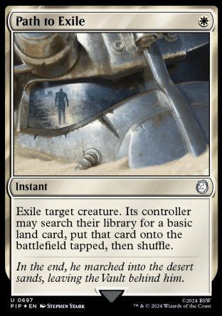 (697) Magic The Gathering Universes Beyond: Fallout: Extras Single: Path to Exile Holo Uncommon