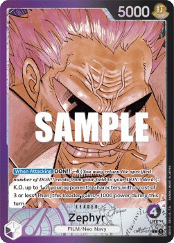 (072) One Piece TCG OP02: Paramount War Single: Zephyr (OP02-072) (V.2) Alternate Art