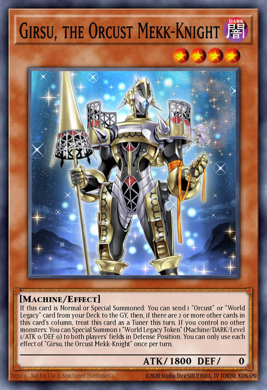 (026) YuGiOh TCG RA03: Quarter Century Bonanza Single: Girsu, the Orcust Mekk-Knight (V.1 - Super Rare)  Super Rare