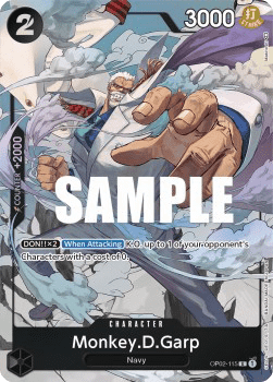 (115) One Piece TCG OP02: Paramount War Single: Monkey.D.Garp (OP02-115) (V.2) Alternate Art