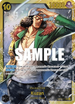 (121) One Piece TCG OP02: Paramount War Single: Kuzan (OP02-121) (V.1) Secret Rare