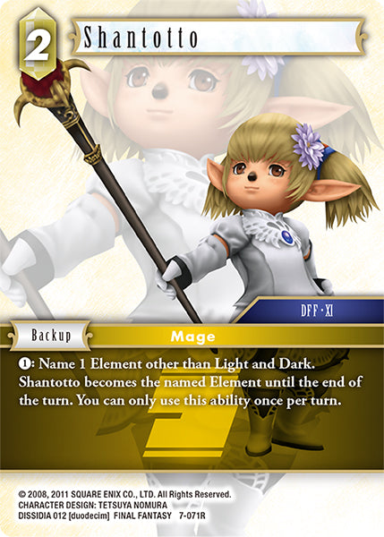 (071) Final Fantasy TCG Opus VII Single: Shantotto (7-071) Holo Rare