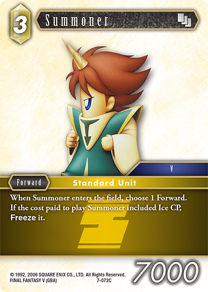 (072) Final Fantasy TCG Opus VII Single: Summoner (7-072) Holo Common