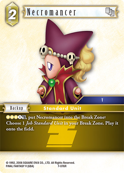 (076) Final Fantasy TCG Opus VII Single: Necromancer (7-076) Rare