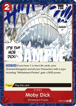 (024) One Piece TCG OP02: Paramount War Single: Moby Dick (OP02-024) Common