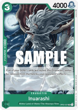 (027) One Piece TCG OP02: Paramount War Single: Inuarashi (OP02-027) Uncommon
