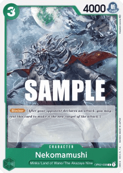 (038) One Piece TCG OP02: Paramount War Single: Nekomamushi (OP02-038) Common