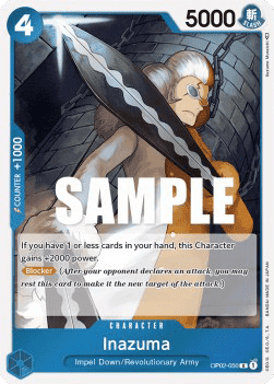 (050) One Piece TCG OP02: Paramount War Single: Inazuma (OP02-050) Rare