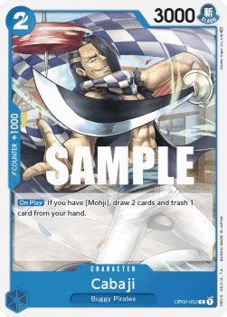 (052) One Piece TCG OP02: Paramount War Single: Cabaji (OP02-052) Common