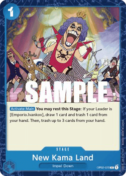 (070) One Piece TCG OP02: Paramount War Single: New Kama Land (OP02-070) Common