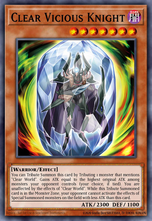 (040) YuGiOh TCG MZTM: Maze of the Master Single: Clear Vicious Knight  Super Rare