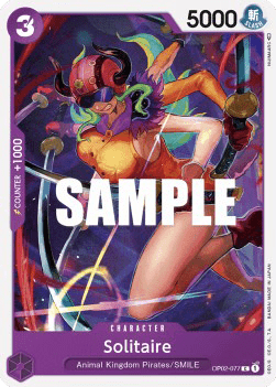 (077) One Piece TCG OP02: Paramount War Single: Solitaire (OP02-077) Common