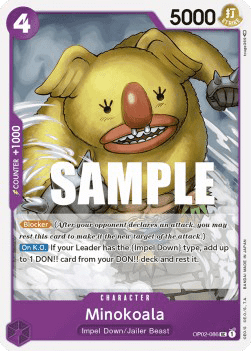 (086) One Piece TCG OP02: Paramount War Single: Minokoala (OP02-086) (V.1) Uncommon