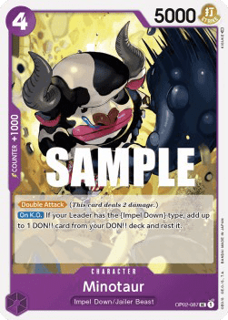 (087) One Piece TCG OP02: Paramount War Single: Minotaur (OP02-087) Uncommon