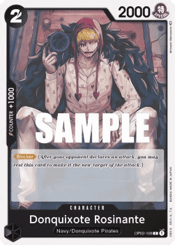 (108) One Piece TCG OP02: Paramount War Single: Donquixote Rosinante (OP02-108) (V.1) Common
