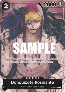 (108) One Piece TCG OP02: Paramount War Single: Donquixote Rosinante (OP02-108) (V.2) Alternate Art