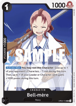 (112) One Piece TCG OP02: Paramount War Single: Bell-mere (OP02-112) Uncommon