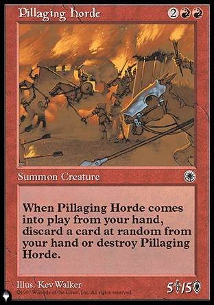 (000) Magic The Gathering The List Single: Pillaging Horde Rare