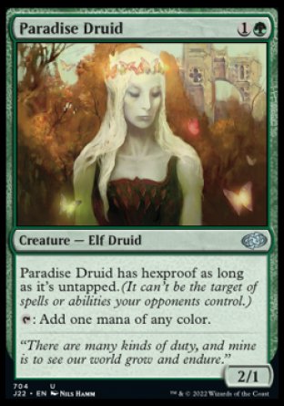 (704) Magic The Gathering Jumpstart 2022 Single: Paradise Druid Uncommon