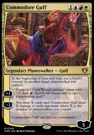 (706) Magic The Gathering Commander Masters: Extras Single: Commodore Guff (V.1) Holo Mythic
