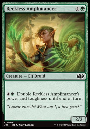 (706) Magic The Gathering Foundations Jumpstart Single: Reckless Amplimancer Common