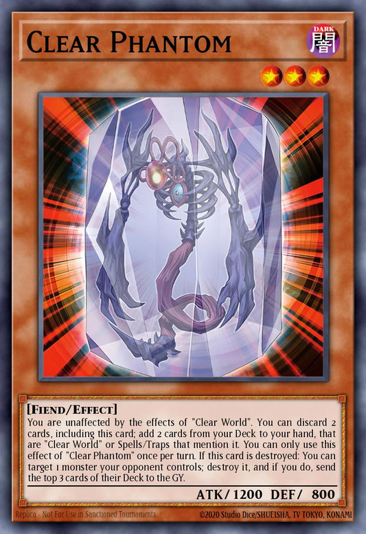 (037) YuGiOh TCG MZTM: Maze of the Master Single: Clear Phantom  Super Rare