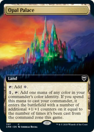 (707/361) Magic The Gathering Commander Legends: Extras Single: Opal Palace Holo Common